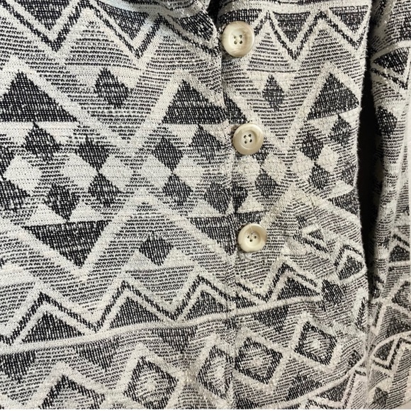 Lucky Brand Tribal Pattern Button Front Blazer Jacket Size M - Picture 12 of 13